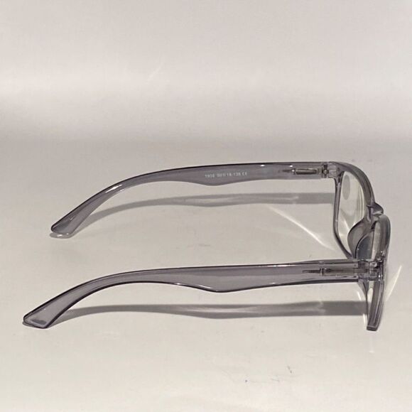 1437 Helen 2.5 Reading Glasses Thin Rectanle Bluelight Filter Grey Frames NWT